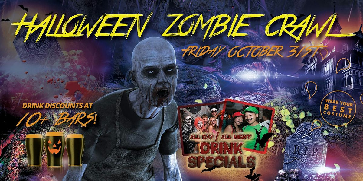 AUSTIN ZOMBIE CRAWL - Halloween Bar Crawl - 10+ Bars - Oct 31st, 31 October | Event in Austin | AllEvents