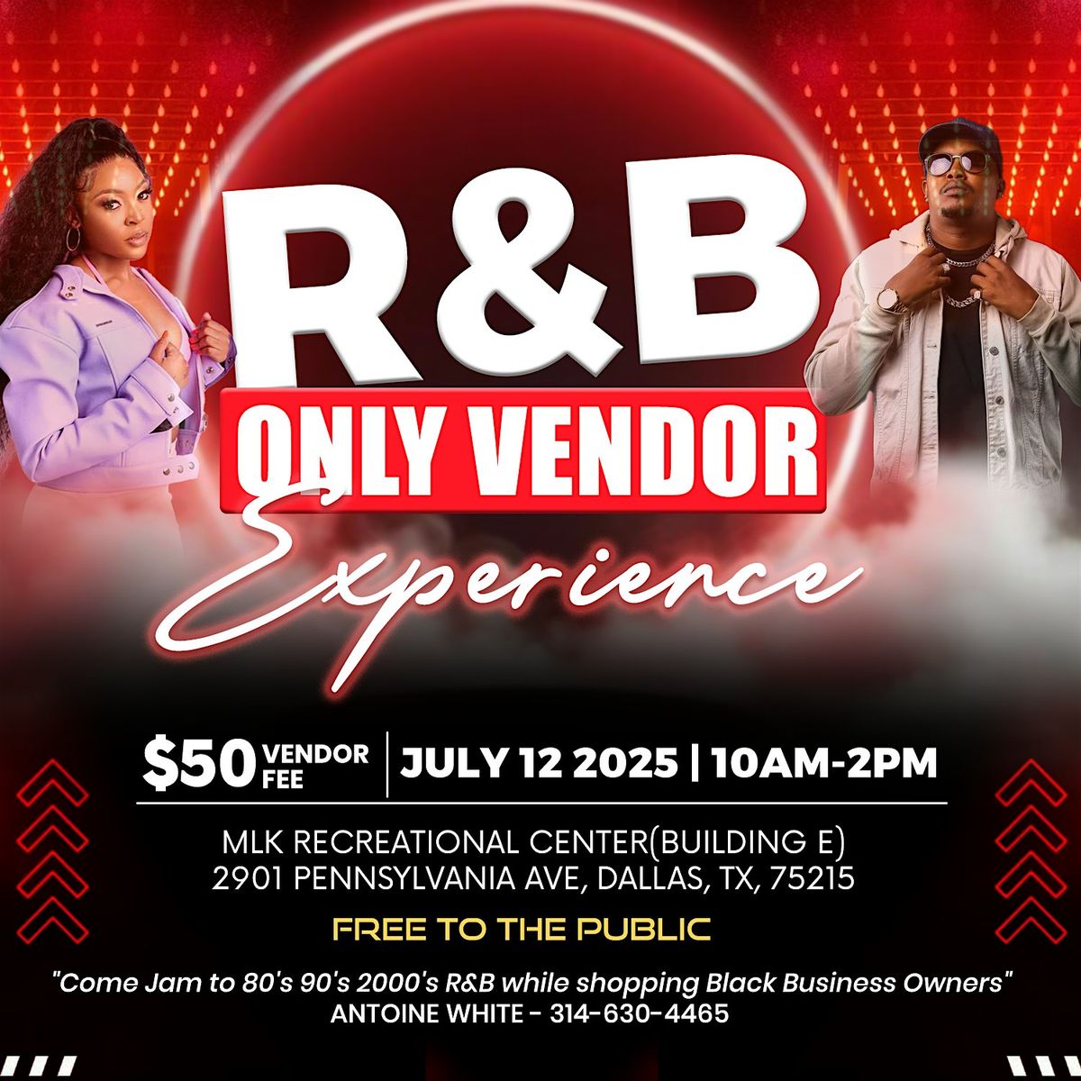 R&B ONLY VENDOR EXPERIENCE, 12 July | Event in Dallas | AllEvents