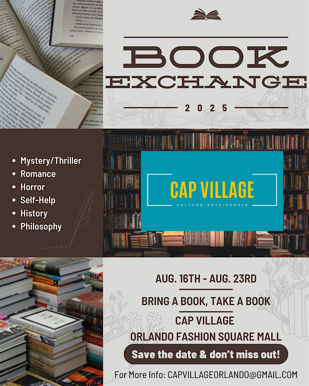 The Village Shelf: Book Exchange Week at CAP Village | Event in Orlando | AllEvents
