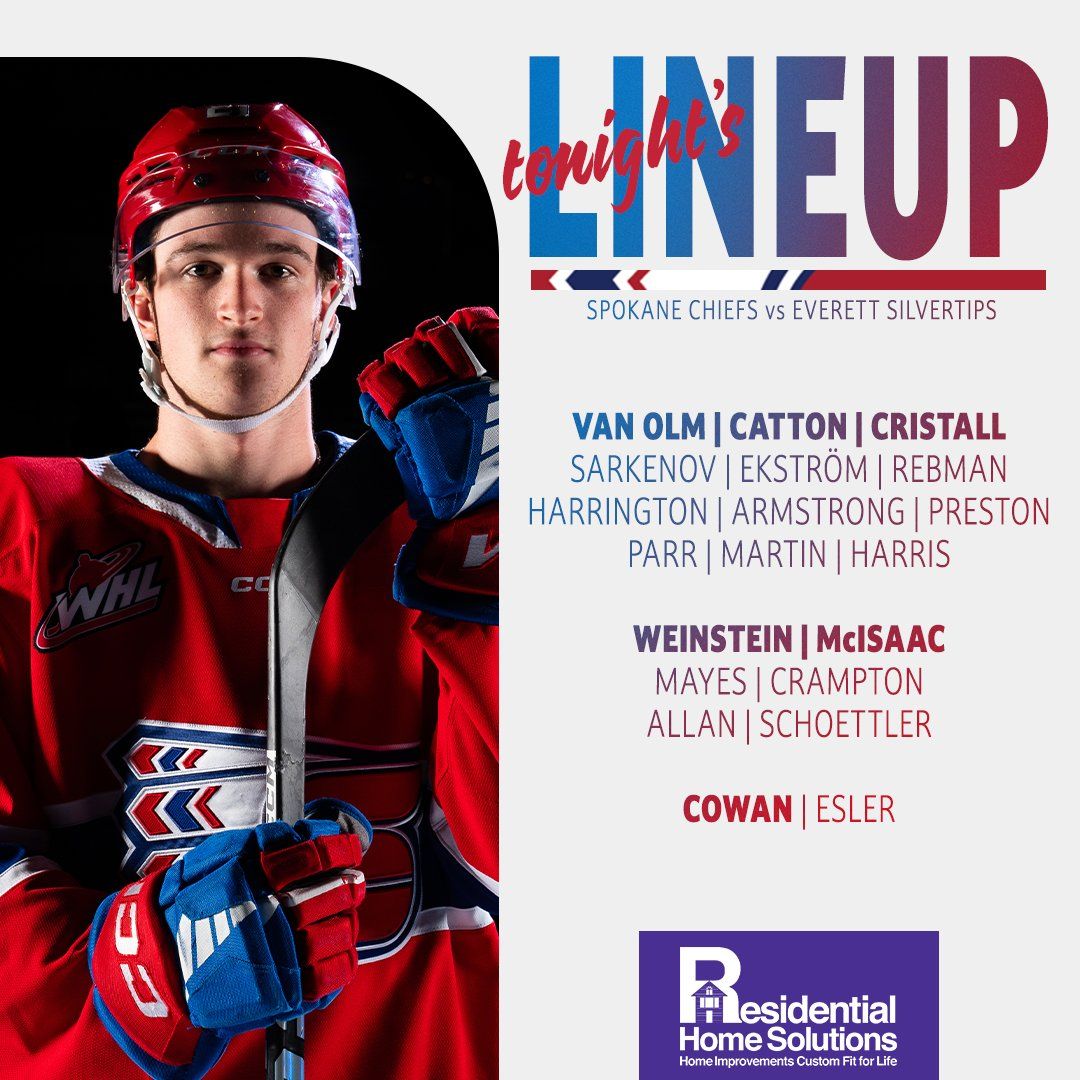Spokane Chiefs vs. Everett Silvertips, 25 October | Event in Spokane | AllEvents