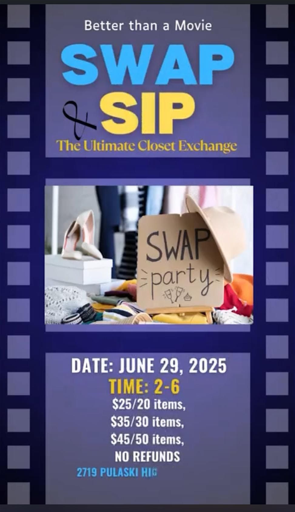 The Ultimate Closet Exchange Swap & Sip, 29 June | Event in Edgewood | AllEvents