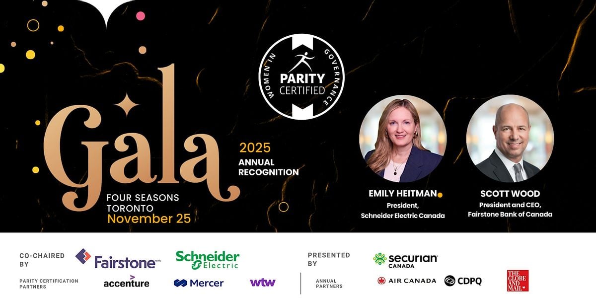 Women in Governance's Annual Recognition Gala 2025 in Toronto, 25 November | Event in Toronto | AllEvents