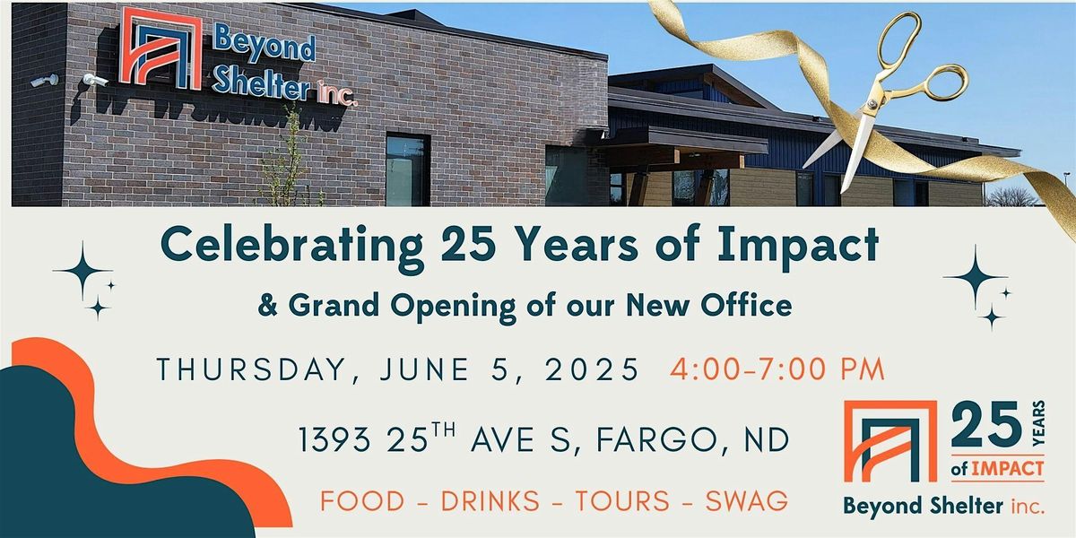 Beyond Shelter - Celebrating 25 Years of Service!, 5 June | Event in Fargo | AllEvents