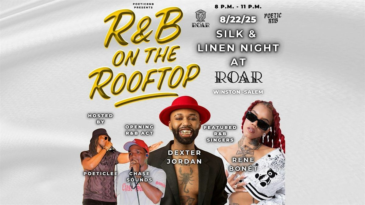 R&B on the Rooftop at Roar, 22 August | Event in Winston-Salem | AllEvents