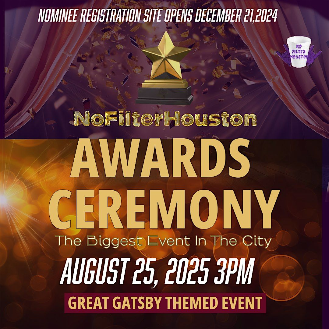 No Filter Houston Awards, 25 August | Event in Houston | AllEvents