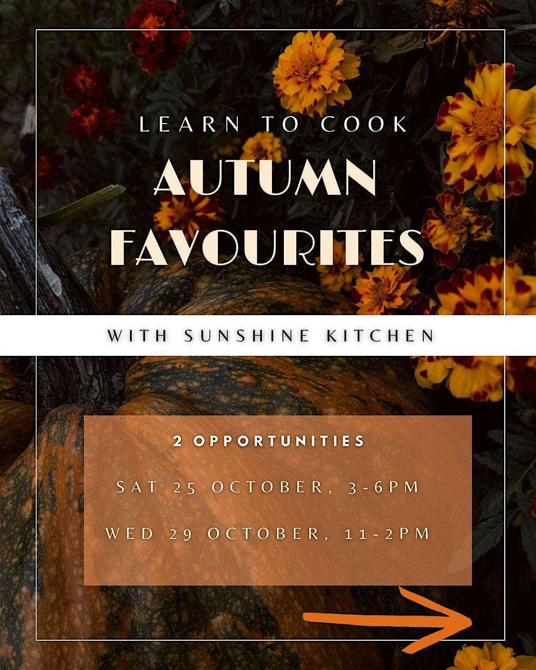 Learn to cook Autumn Favourites / SAT OCT 25th, 25 October | Event in Maritime Quarter | AllEvents