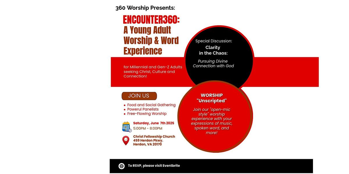 Encounter360: A Young Adult WORSHIP + WORD Experience, 7 June | Event in Herndon | AllEvents