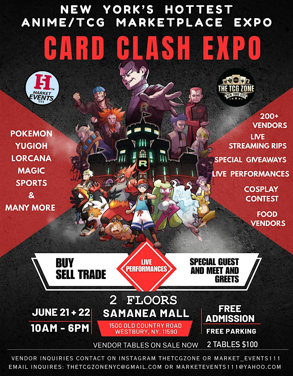 ANIME and TCG MARKETPLACE EXPO----CARD CLASH EXPO!!!, 21 June | Event in Westbury | AllEvents