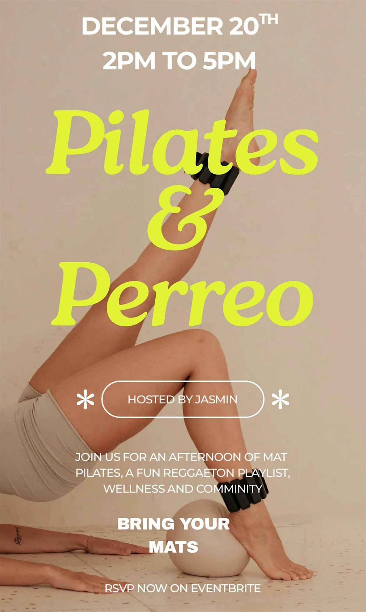 Pilates & Perreo, 20 December | Event in Carle Place | AllEvents
