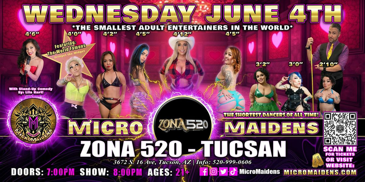 Tuscan, AZ - Micro Maidens: The Show - Dwarf Dancers @Zona 520, 4 June | Event in Tucson | AllEvents