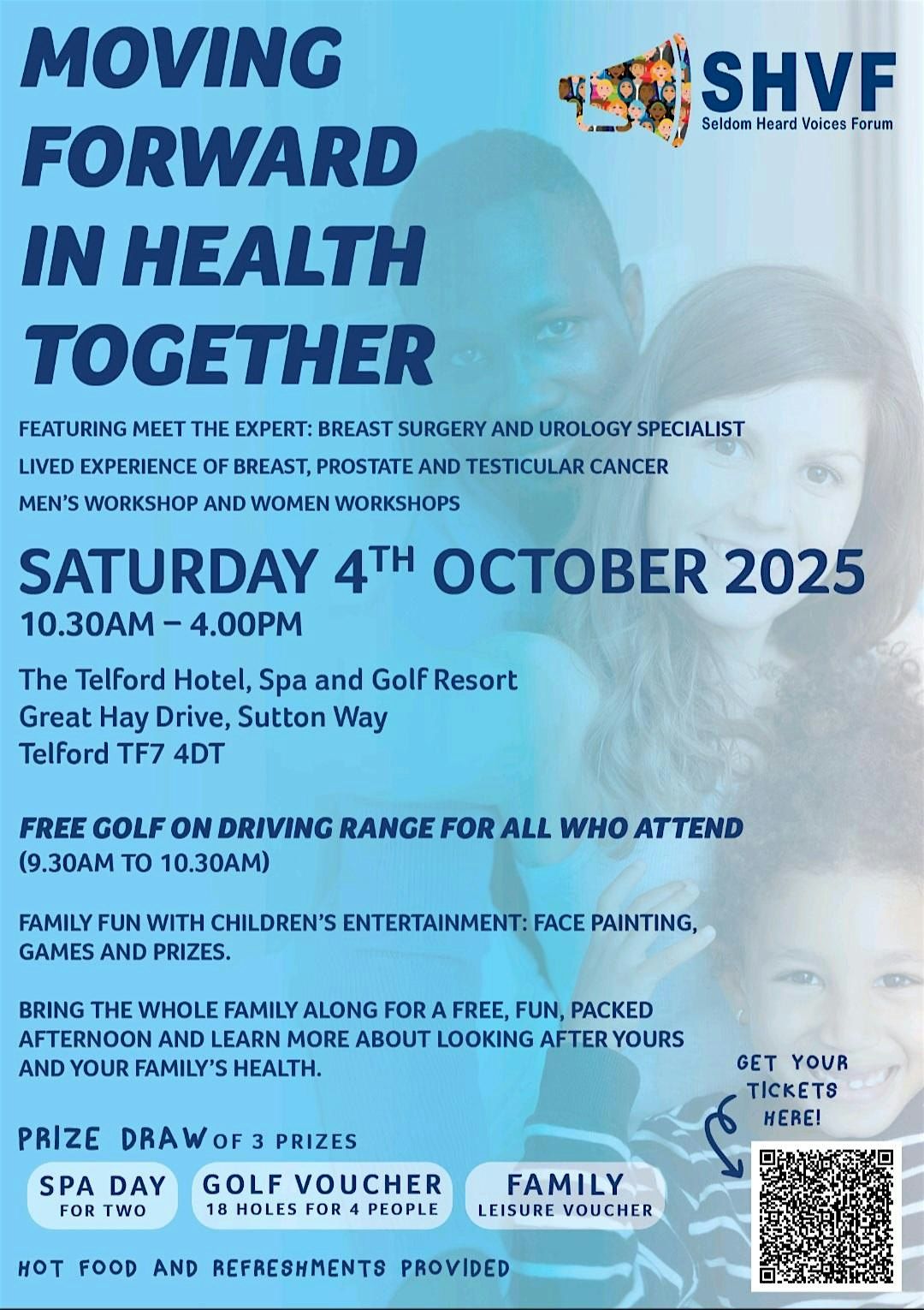Seldom Heard Voices forum presents "Moving Forward in Health Together", 4 October | Event in Telford