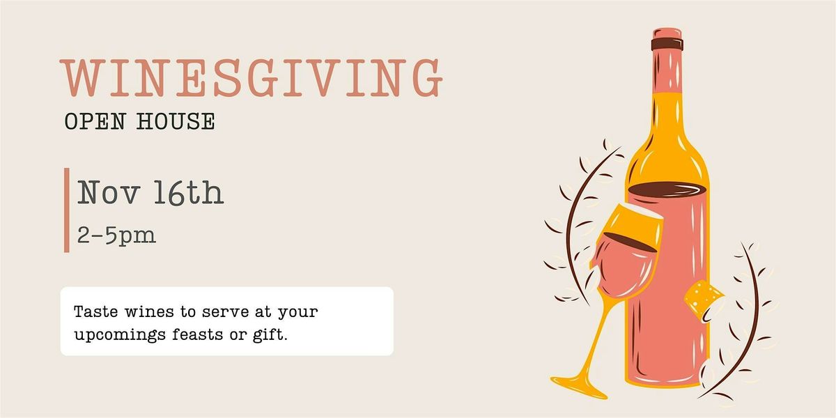 Winesgiving Open House, 16 November | Event in Glen Ellyn | AllEvents