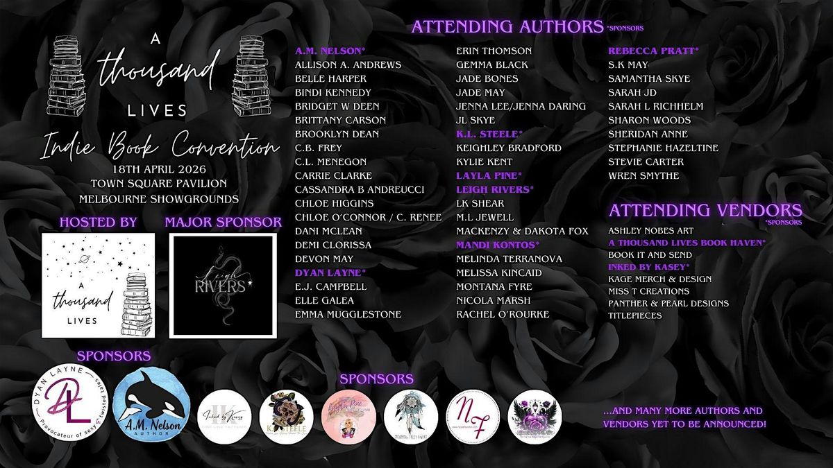 A Thousand Lives Indie Book Convention, 18 April | Event in Flemington | AllEvents