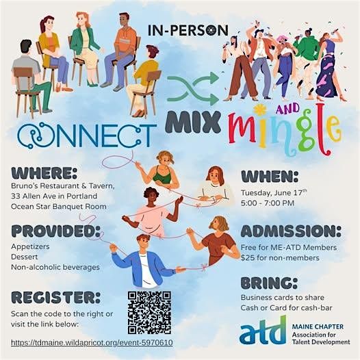 ME-ATD Connect, Mix, and Mingle at Bruno's on June 17, 5-7PM, 17 June | Event in Portland | AllEvents