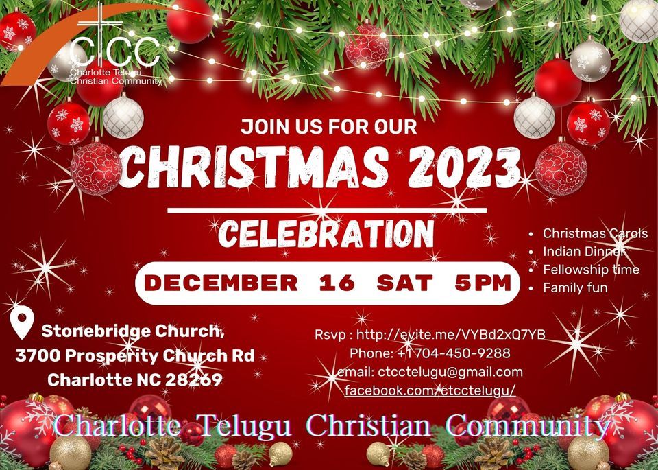 CTCC 203 CHRISTMAS CELEBRATION , 3700 Prosperity Church Rd, Charlotte
