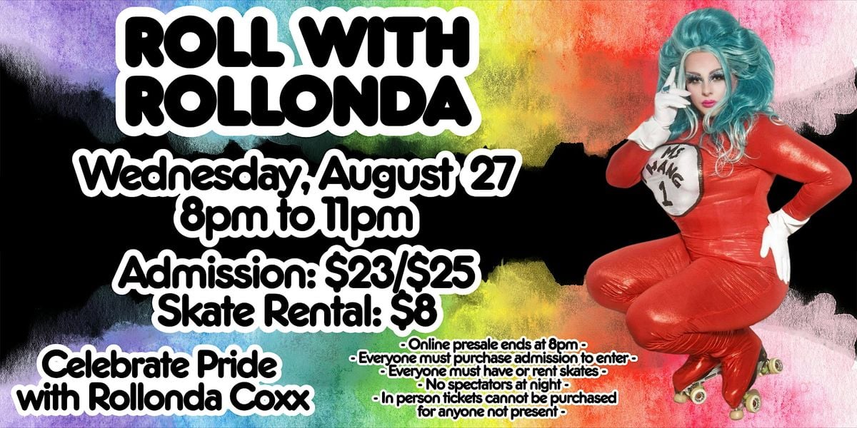 Roll With Rollonda Skate Night ALL AGES 8pm - 11pm, 27 August | Event in Glendale | AllEvents