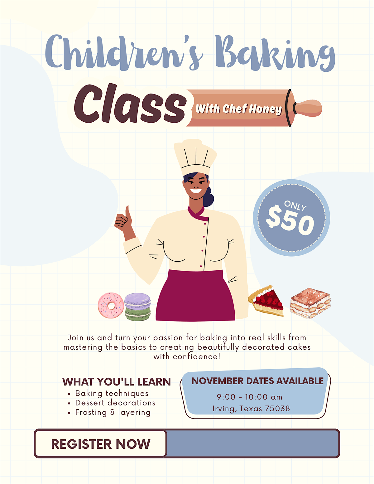 Children’s Baking classes, 18 October | Event in Irving | AllEvents