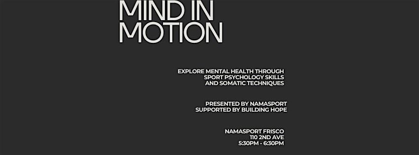 Mind in Motion, 15 October | Event in Frisco | AllEvents