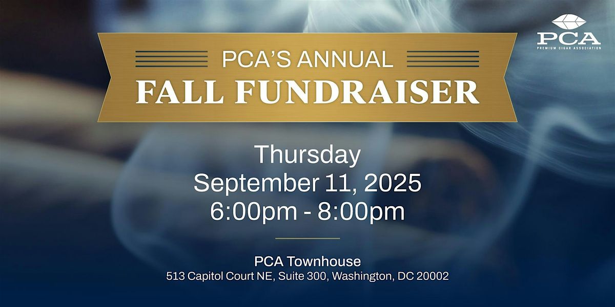 PCA Annual Advocacy Fall Fundraiser, 11 September | Event in Washington | AllEvents