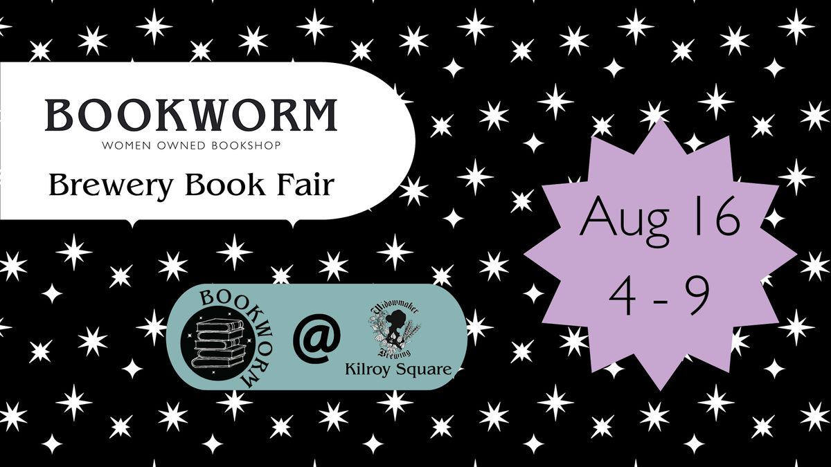 Bookworm's Brewery Book Fair at Widowmaker Beer Garden in Kilroy Square | Event in Quincy | AllEvents