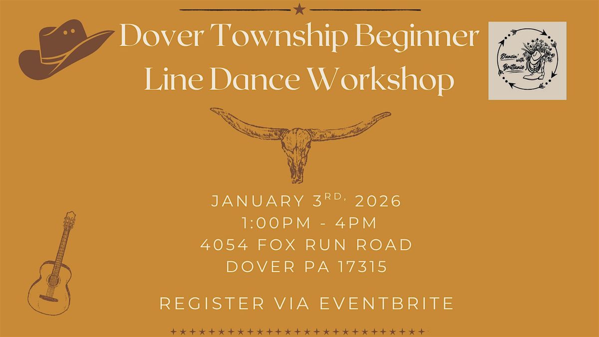 Dover Township Beginner Line Dance Workshop, 3 January | Event in Dover | AllEvents