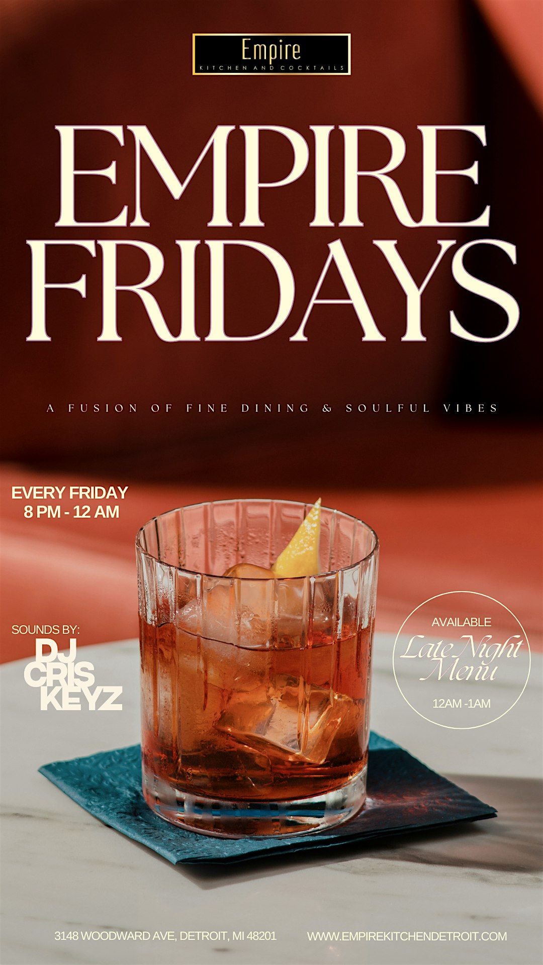 EMPIRE FRIDAYS W/ DJ CRIS KEYZ | Event in Detroit | AllEvents