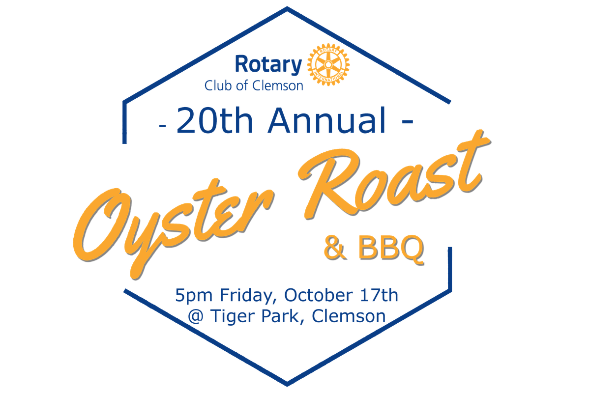 20th Annual Rotary Club of Clemson Oyster Roast, 17 October | Event in Clemson | AllEvents