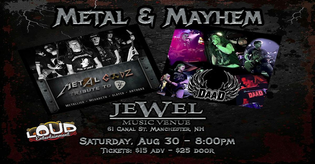 Metal & Mayhem - DääD and Metal Godz, 30 August | Event in Manchester | AllEvents