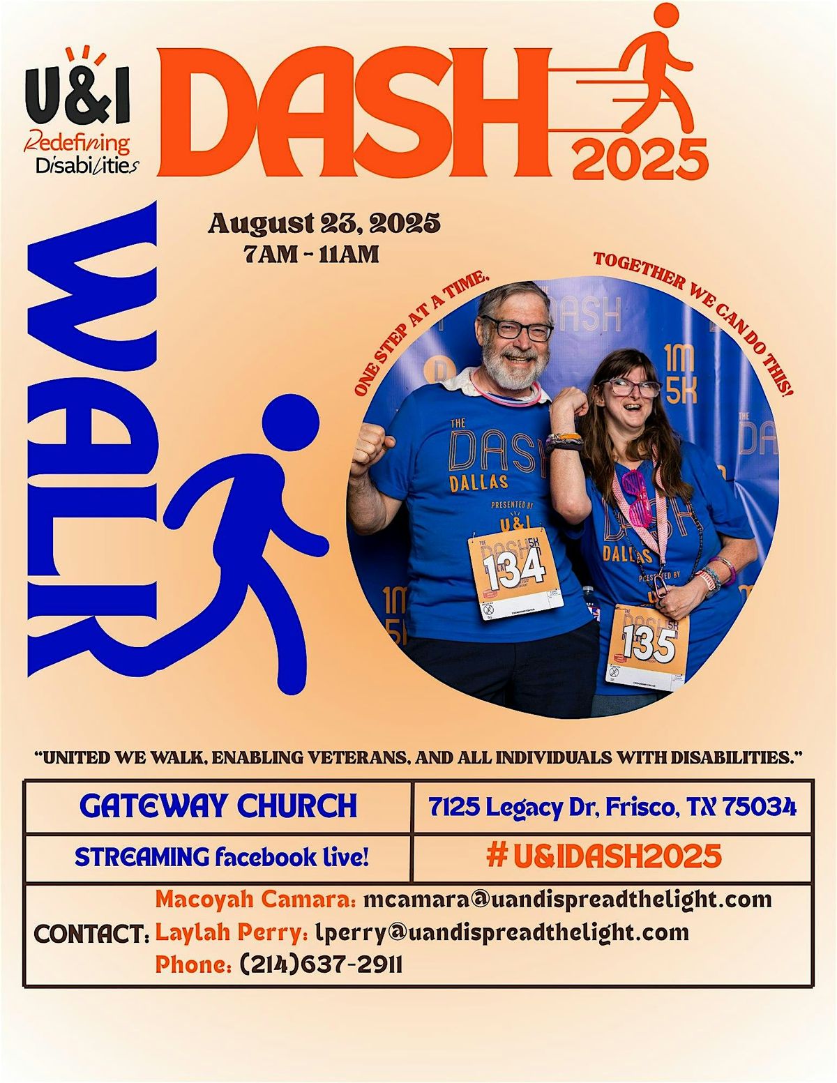 U&I DASH 2025, 23 August | Event in Frisco | AllEvents