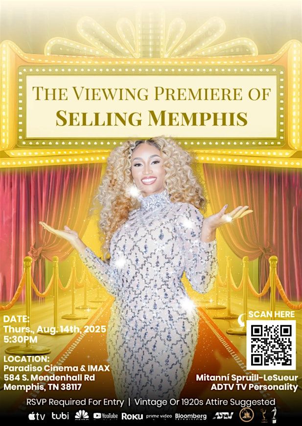 The Premiere Watch Party: Selling Memphis, 14 August | Event in Memphis | AllEvents
