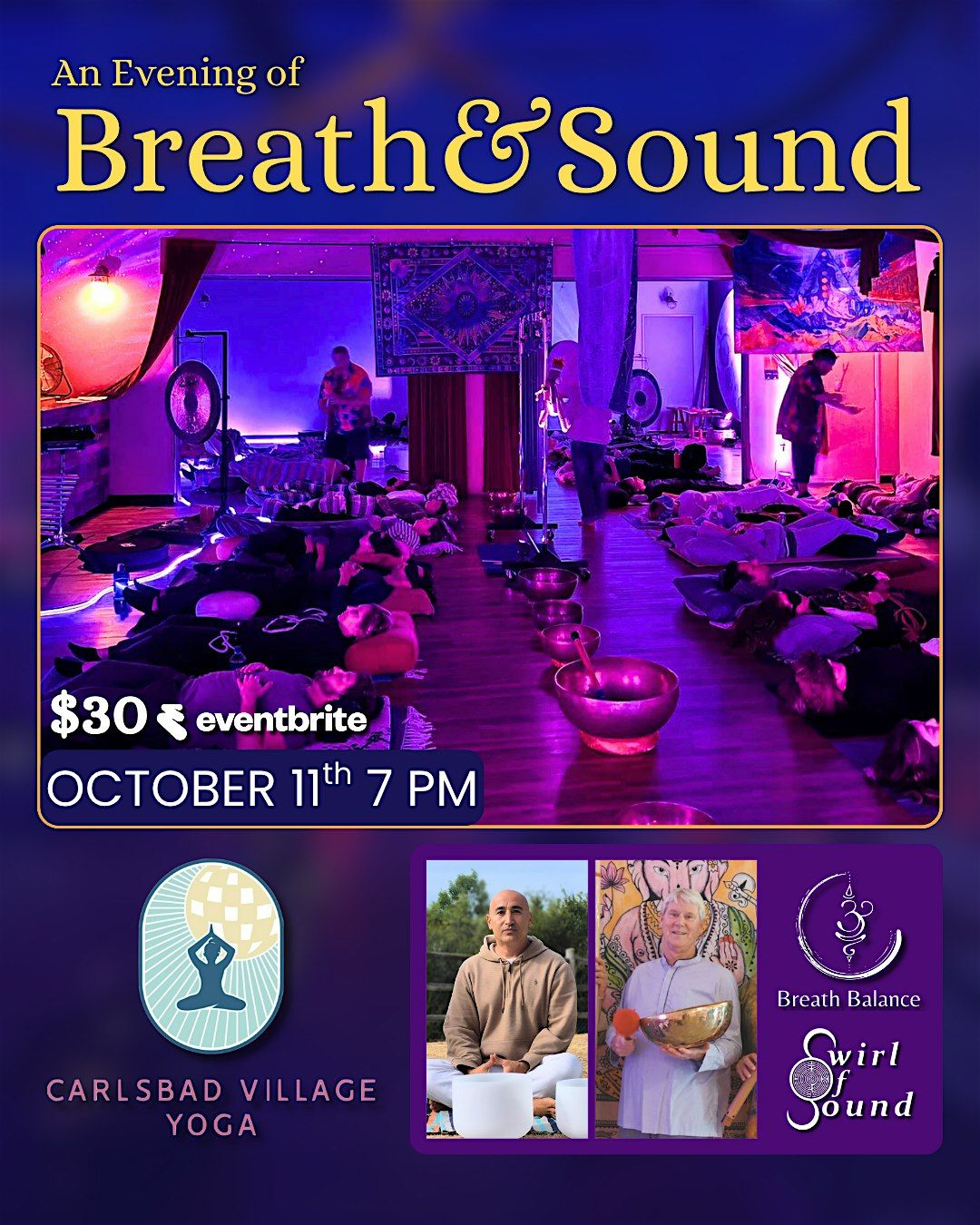 An Evening of Breath & Sound, 11 October | Event in Carlsbad | AllEvents