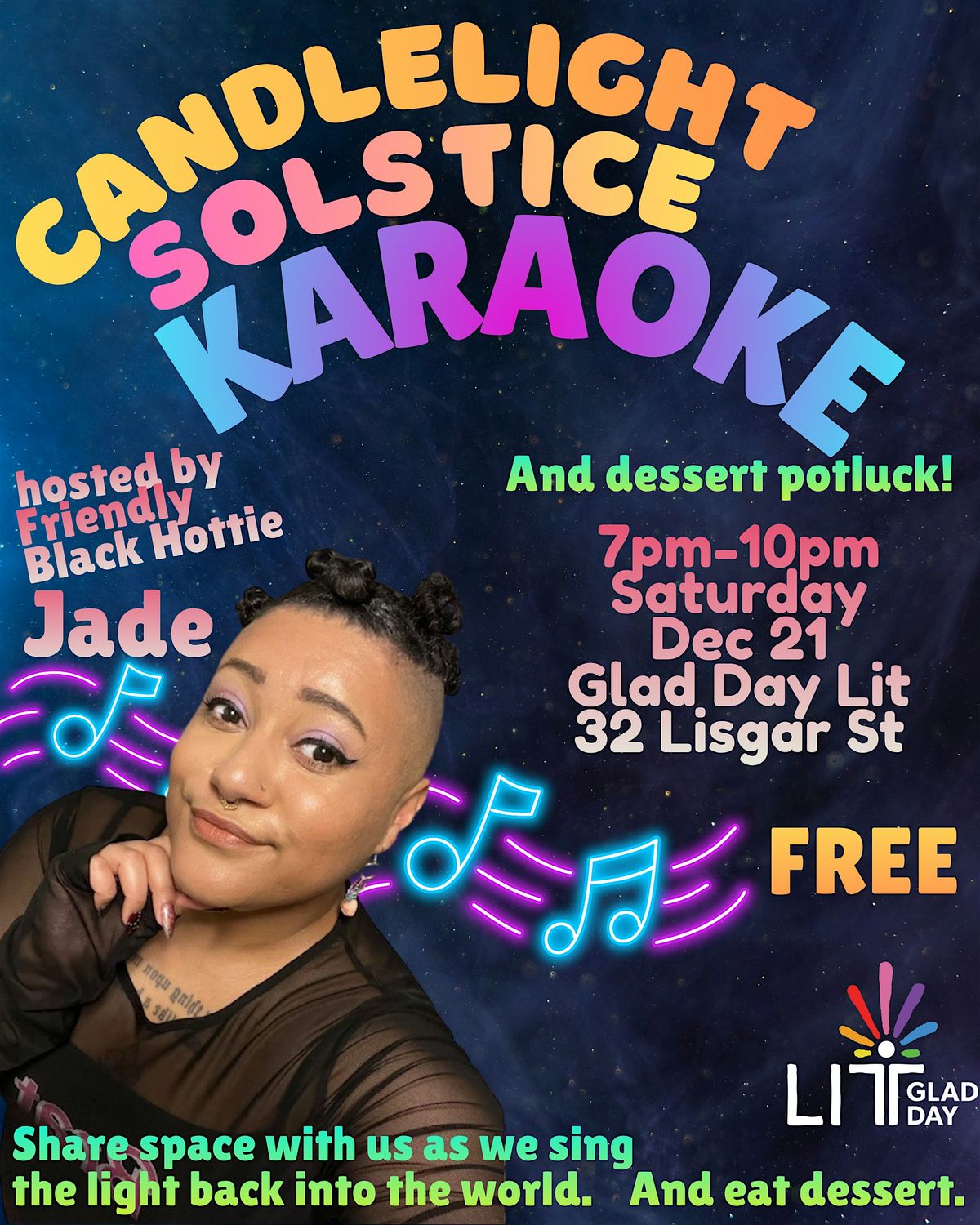 Candlelight Solstice Karaoke (and dessert potluck!), 21 December | Event in Toronto | AllEvents