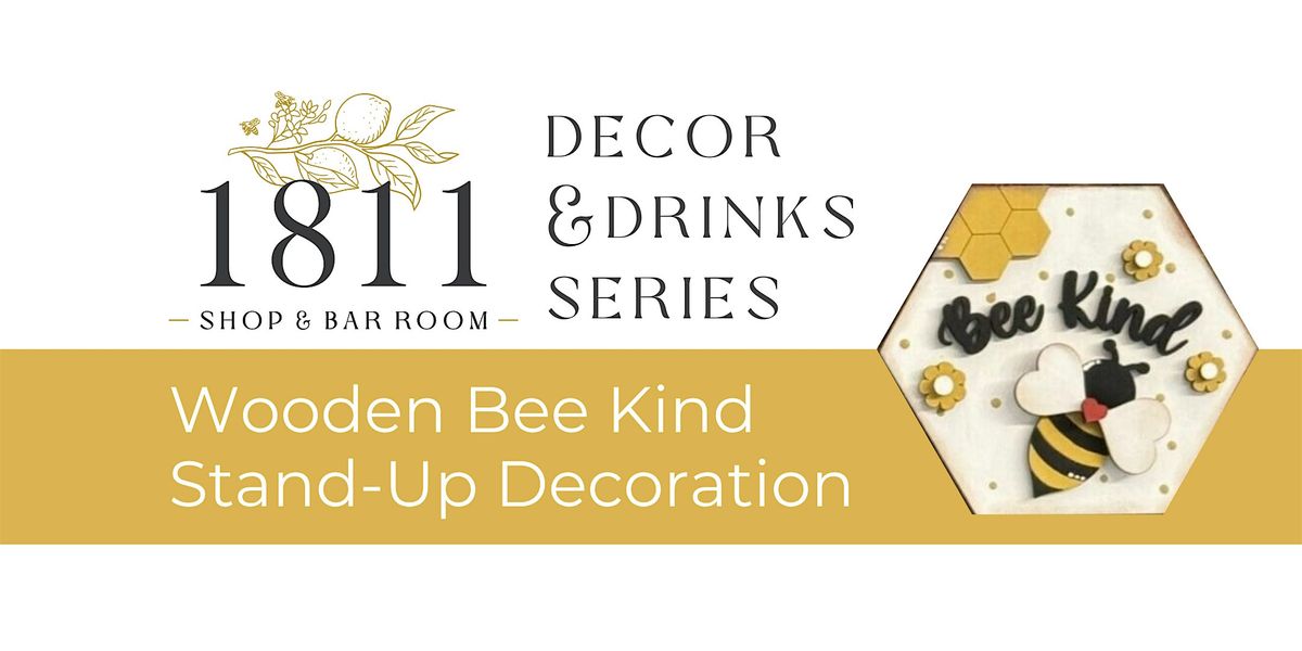 Paint & Sip - Bee Kind Sign at  the 1811 Bar Room, 30 August | Event in Brecksville | AllEvents
