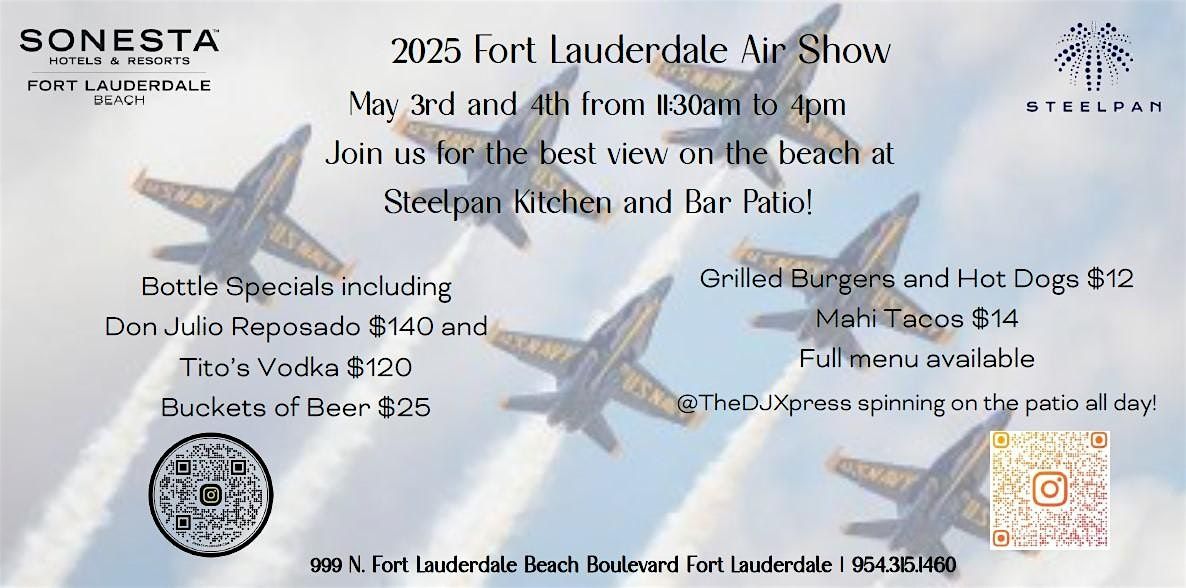 2025 Fort Lauderdale Air Show Party at Sonesta Fort Lauderdale, 3 May | Event in Fort Lauderdale | AllEvents