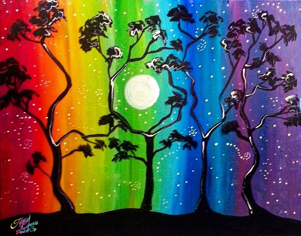 LGBTQ Peaceful Evening Paint & Sip June 2nd 6pm8pm, Tipsy Canvas Paint