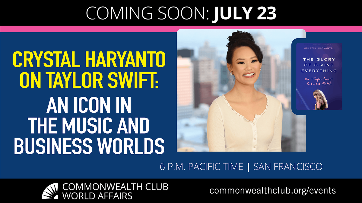 Crystal Haryanto on Taylor Swift: An Icon in the Music and Business Worlds, 23 July | Event in San Francisco