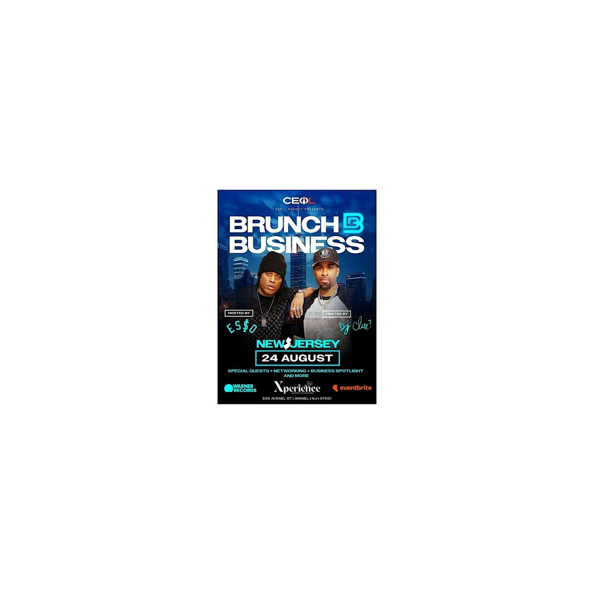 BRUNCH & BUSINESS INVADES NEW JERSEY, 24 August | Event in Woodbridge Township | AllEvents
