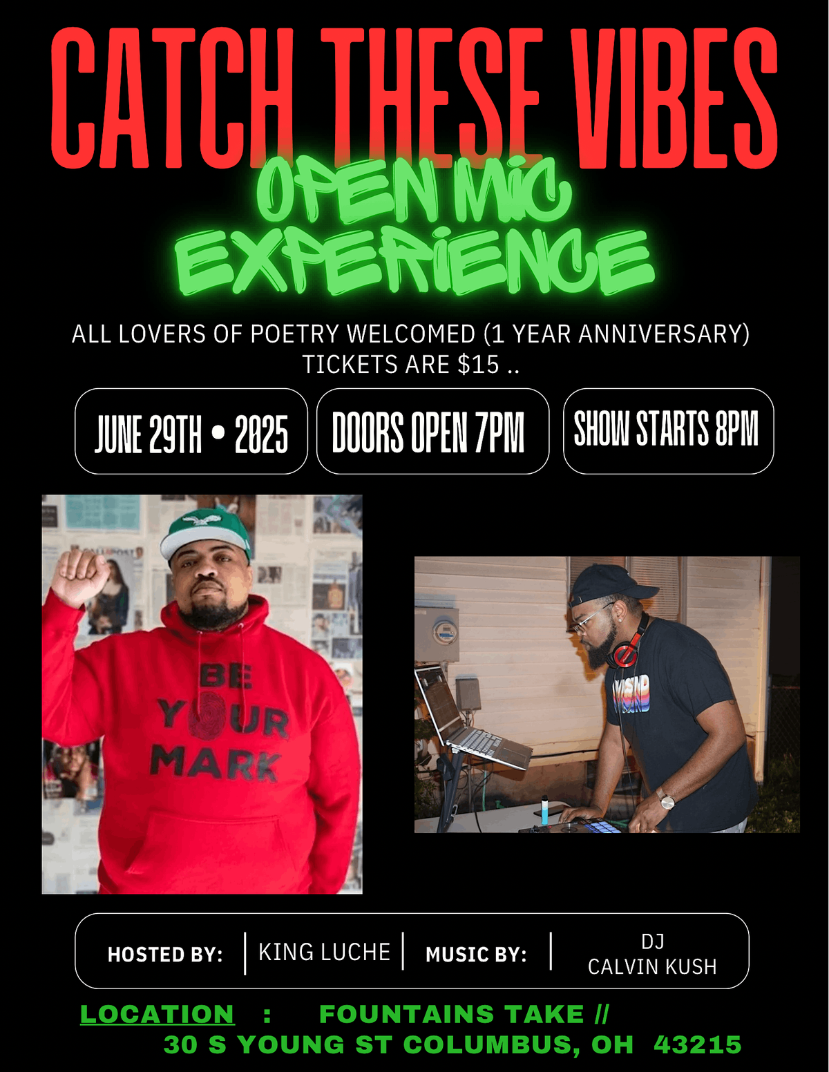 Catch These Vibes 1 Year Anniversary, 29 June | Event in Columbus | AllEvents