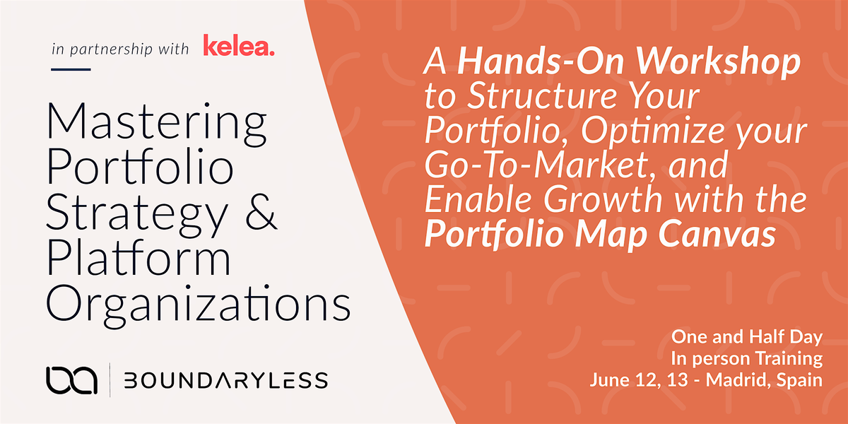 Mastering Portfolio Strategy & Platform Organizations, 12 June | Event in Madrid | AllEvents