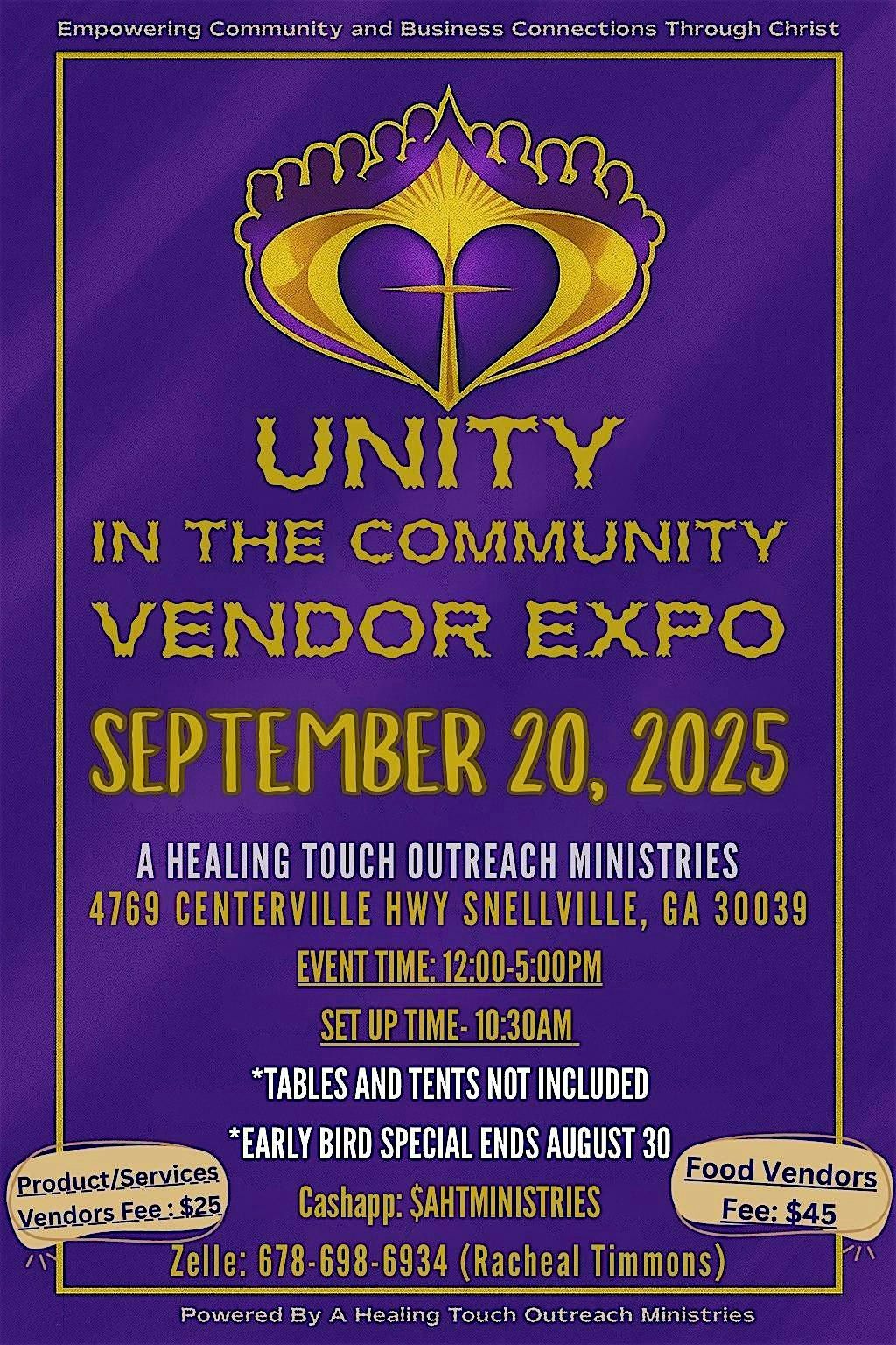 Unity in the Community Vendor Expo, 20 September | Event in Snellville | AllEvents