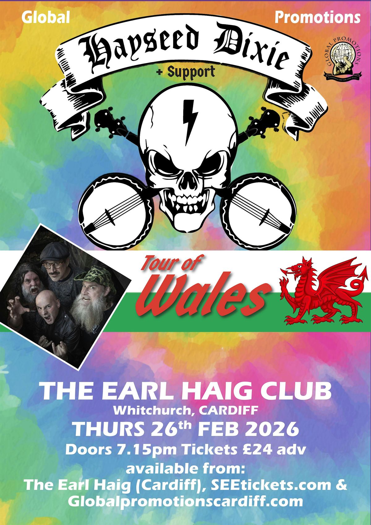 HAYSEED DIXIE + Support, 26 February | Event in Cardiff | AllEvents