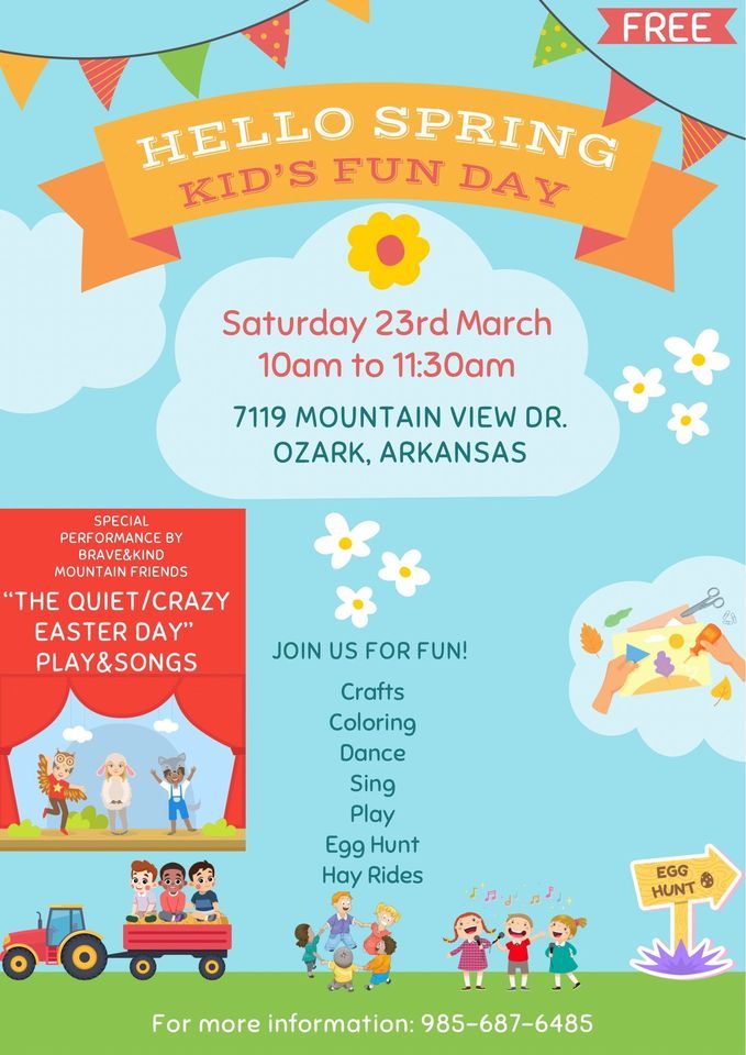 Hello Spring: Kid’s Fun Day!, YWAM Ozarks, 23 March 2024 | AllEvents