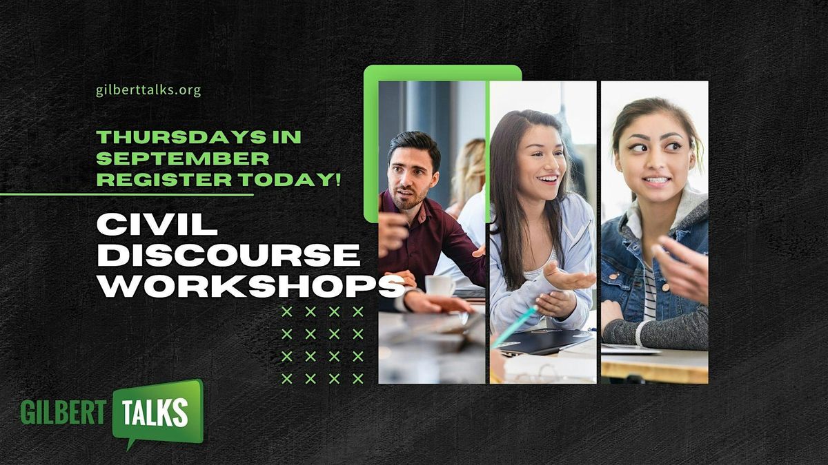 Civil Discourse Workshops, 4 September | AllEvents