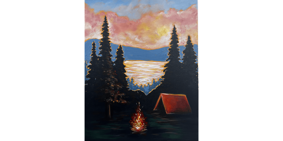Autumn Lakeside Embers  - Paint and Sip in Houston | Classpop!™, 7 November | Event in Katy | AllEvents