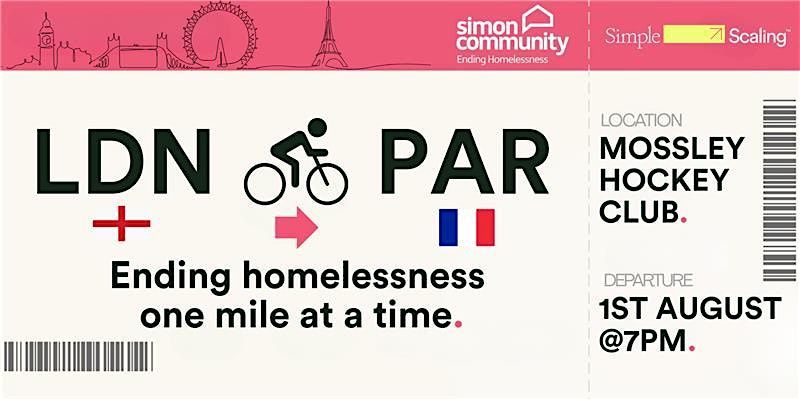London to Paris Cycle – Fundraiser for Simon Community NI, 1 August | Event in Newtownabbey | AllEvents