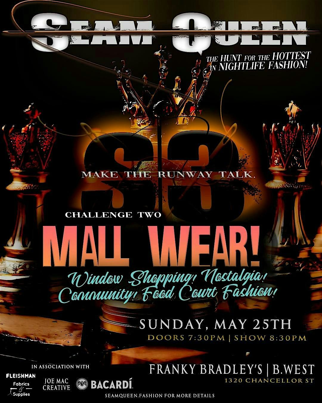 Seam Queen S3 | Runway Challenge Two: Mall Wear!, 25 May | Event in Philadelphia | AllEvents