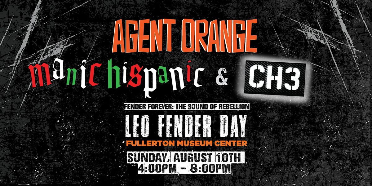 Leo Fender Day- Punk OC Benefit Concert, 10 August | Event in Fullerton | AllEvents