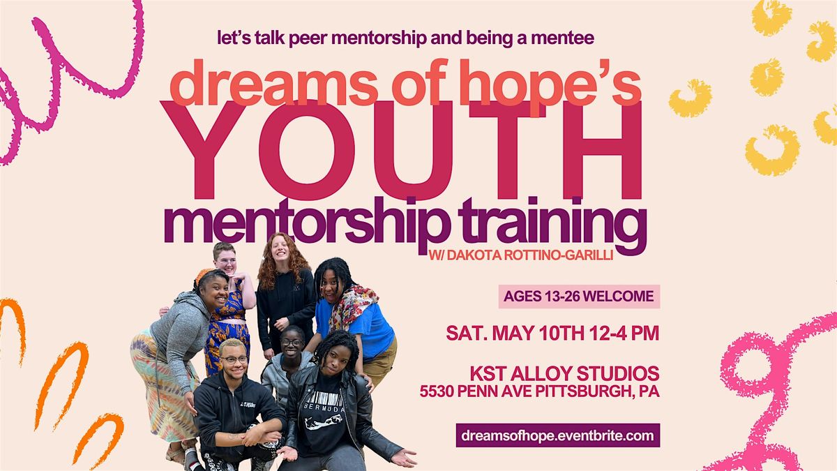 Youth Mentorship Training with Dreams of Hope, 10 May | Event in Pittsburgh | AllEvents