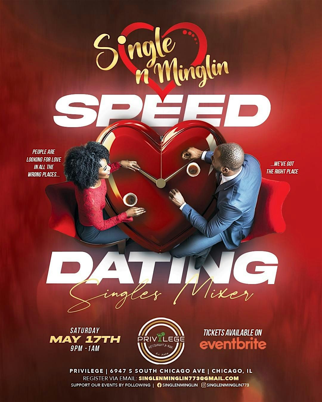 Single N Minglin Speed Dating Event, 17 May | Event in Chicago | AllEvents