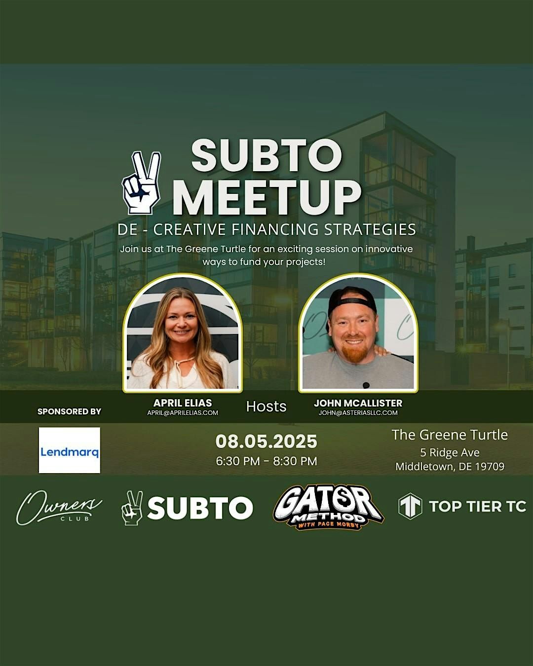 Subto/ Ownersclub "Delaware" Mastermind, 5 August | Event in Middletown | AllEvents